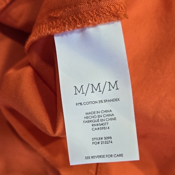 Cabi 5098 Tiger Lily Resort Jacket Orange Button-Up Colorful Beachy Vacation - Picture 7 of 8